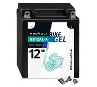 HeyVolt BIKE GEL Motorradbatterie YB12AL-A 51213 12V 12Ah