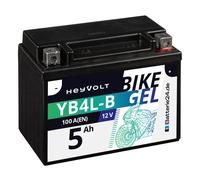 HeyVolt BIKE GEL Rollerbatterie YB4L-B 50411 12V 5Ah
