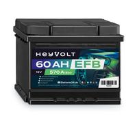 HeyVolt EFB 12V 60Ah Autobatterie