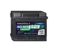 HeyVolt EFB Autobatterie 12V 60Ah Start-Stop Starterbatterie 560500064