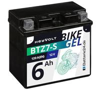 HeyVolt BIKE GEL Motorradbatterie YTZ7-S 50616 12V 6Ah