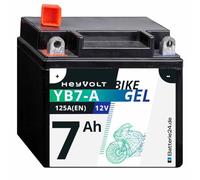 HeyVolt GEL Motorradbatterie 12V 7Ah YB7-A 50813 12N7-4A CB7-A FB7-A
