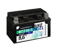 HeyVolt BIKE GEL Motorradbatterie YTZ10-S 50922 12V 8,6Ah