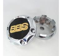 HFLKKC 4 Stück Auto Radnabenabdeckungen, Für BBS, 68mm, Wasserdicht Radnabe Abdeckung, Verschleißfest Rand Kappen, Kappen Ersatz, Beschützer Trimmen Zubehör,B