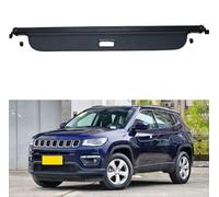 hfzqkj Auto Laderaumabdeckung Kofferraumabdeckung Rollo für Jeep Compass 2017-2021, Einziehbare Kofferraumklappen Hintere Kofferraum Ablagen Hutablage