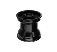 HGBYUCT 10x3.60-5 5 Zoll Vorderradfelge Rad Geeignet for Kart ATV UTV Racing Off-Road Fahrzeug Drift Auto Aluminiumlegierung Rad Umfassend(Black)