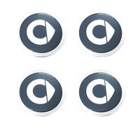 HGDFSVD 4 Stück Radnabenkappen, für Smart 451 453 59mm Radnabenkappen Nabenkappen für Radnaben Auto Zubehör Radnaben