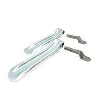 HGW 2 * Anhänger Bordwandscharnier mit Ø 15mm Anschweiß-Bolzen/Scharnier-Set für PKW Anhänger (290mm)