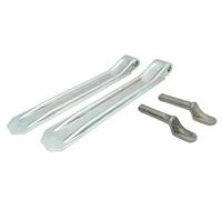 HGW 2 * Anhänger Bordwandscharnier mit Ø 15mm Anschweiß-Bolzen/Scharnier-Set für PKW Anhänger (340mm)