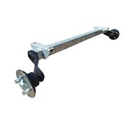 HGW 750 kg Achse für Anhänger - AM: 1000 mm - LK: 4 * 100 - Anhängerachse