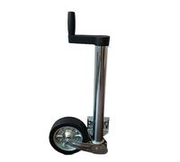 HGW Automatik-Stützrad 500 kg Schwerlast | Ø60 mm Stahlrohr | Vollgummirad 225x65 mm | XL-Ausführung mit Ergo-Griff | für Pferdeanhänger & schwere PKW-Anhänger