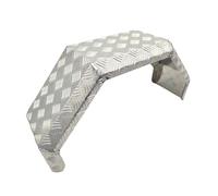 Kotflügel aus ALU-Riffelblech für Einachs-Anhänger - 13-14 Zoll - 220/750 mm