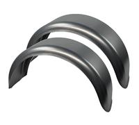 HGW Paar Kotflügel Stahlblech verzinkt für Pkw-Anhänger, einachsig - 220 mm Breite, 800 mm Spannweite