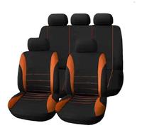 HHCVLUZI 5 Sitzer Auto Sitzbezug Für Opel Mokka/Mokka X 2012-2023 2024,Vorne Und Hinten Auto-Schonbezüge Wasserdichtes VerschleißFest Sitzschutz Zubehör Innenraum,Orange