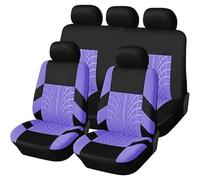 HHCVLUZI Car Seat Cover Sets for Kia Sportage 2012-2017-,5-Seater All-Weather Breathable Front Rear Car Seat Cloth Protective Cover Interior Accessories,M/Purple
