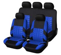 HHCVLUZI Car Seat Cover Sets for Kia Sportage 2018-2024,5-Seater All-Weather Breathable Front Rear Car Seat Cloth Protective Cover Interior Accessories,E/Blue