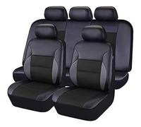 HHCVLUZI Car Seat Covers for Kia Sportage 5/4/3/2/1.Gen/Sportage NQ5/QL/SL/JE/JA 1994-2025,9Pcs Leather Front Rear Seat Covers Airbag Compatible Protector Complete Set Car Accessories Interior,Black