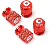 HHCVN 4 Stück Auto Ventilkappen Für Smart Fortwo 451 450 452 453 454 Forfour, Legiertes Ventilkappen Staubkappen Zubehör Autoreifen,C