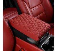 HHCVN Auto Armlehne Abdeckung Für Opel Combo Life Cargo/Vivaro/Movano, PU Leder Seasons Universal Mittelarmlehne Schutz Auto Innenraum Zubehör,Red