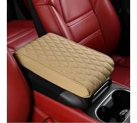 HHCVN Auto Armlehne Abdeckung Für Opel Combo Life Cargo/Vivaro/Movano, PU Leder Seasons Universal Mittelarmlehne Schutz Auto Innenraum Zubehör,Beige
