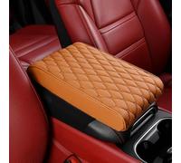 HHCVN Auto Armlehne Abdeckung Für Opel Combo Life Cargo/Vivaro/Movano, PU Leder Seasons Universal Mittelarmlehne Schutz Auto Innenraum Zubehör,Orange