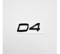 HHCVN Auto Emblem für Volvo D3 D4 D5, Abzeichen Aufkleber Kühlergrill Motorhauben Kofferraum Logo Emblem Auto Styling Zubehör,Black-B