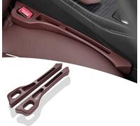 HHIOPL 2 Stück Autositz Lückenfüller für BMW 5er 540i 540d 545e M550i M5, Auto Sitzlückenfüller Auslaufsicher Lückenkissen Spaltfüller Sitzlückenfüllstreifen, Autositz Gap Plug(Color:braun)