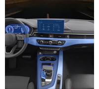 HhyY6LL Auto Interior TPU schutzhülle Film Anti-Scratch Zubehör Für Audi A4 S4 2020 2021 2022 2023,Mittelkonsole Kratzfest Reparatur TPU Schützen Folie,B-transparent