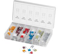 Hi-Q Tools Mini-Flachsicherungen Set 120 Stück 5-25A kompakt und farbkodiert