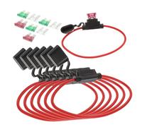 HIAKDOFT Inline Sicherungshalter mit Kfz sicherungen Staubdicht Tinned Kupferleitung Geeignet für Auto Boot Elektronik Schutz Langlebig und Installieren