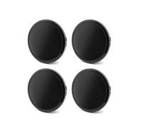 HIBEYO 4 Stück 75mm Auto ABS Felgenabdeckung Radnabenabdeckung Passt für Mercedes Benz GLC GLS GLE GLB A/B/C/E/G/R Nabendeckel Radnabendeckel Autozubehör Radnaben Nabenkappen-Schwarz