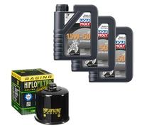 HiFlo Öl Set LM 15W-50 Off. 3L für Yamaha YXE 700 R ES WPSH Wolverine Spec Ed 17
