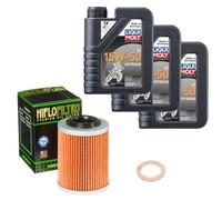 HiFlo Ölfilter Set LM 15W-50 Off. 3L für CF Moto ZForce 1000 i EPS LOF Bj.2018
