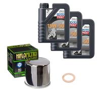 HiFlo Ölfilter Set LM 15W-50 Off. 3L für Yamaha YXM 700 E VPHG Viking Cflage 16