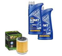 HiFlo Ölfilter Set MANNOL 10W40 2L für Yamaha TW 200 E Trailway 3AW Bj.2015