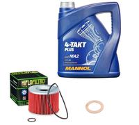 HiFlo Ölfilter Set MANNOL 10W40 4L für Triumph Legend 900 TT T309RT Bj.1999