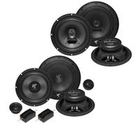 HIFONICS 16,5cm Front/Heck Auto Lautsprecher Komplett-SET für HYUNDAI (#258)