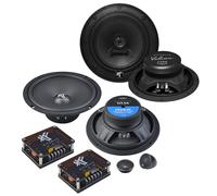 HIFONICS 20cm/16,5cm Front/Heck Auto Lautsprecher Komplett-SET für VW T5/T6