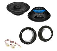 HIFONICS BRUTUS BRX62 16,5 cm Koax Einbauset für Suzuki Grand Vitara SX4 Swift