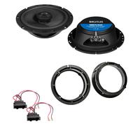 HIFONICS BRUTUS BRX62 16,5 cm Koaxial Einbauset für Golf 4 Golf 5 Bora