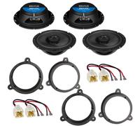 HIFONICS BRUTUS BRX62 Koax Lautsprecher Einbauset für Nissan X-Trail T30 T31 T32