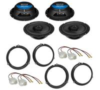 HIFONICS BRUTUS BRX62 Lautsprecher Einbauset für Ford Fiesta JA8 Focus 3 DYB