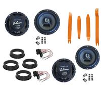 Hifonics Lautsprecher für VW T-Roc Bj 17-22 Tür Vorne hinten Ausbaubügel 360 W