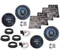 Hifonics Lautsprecher Set für VW T-Roc Bj 17-22 Tür Vorne hinten Dämmmatte 360 W