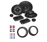 Hifonics VX 6.2C Lautsprecher mit Einbauset passend für VW Volkswagen Golf IV 1997-2003 Türen vorne/hinten 400 Watt 165mm 2 Wege Kompo