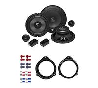 Hifonics VX 6.2E Lautsprecher mit Einbauset kompatibel mit Audi A3 (8P) 3-Türer 2003-2012 Türen vorne 400 Watt 165mm 2 Wege Kompo