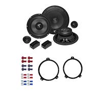 Hifonics VX 6.2E Lautsprecher mit Einbauset passend für BMW 3er Touring (E46) 1999-2005 Türen vorne 400 Watt 165mm 2 Wege Kompo