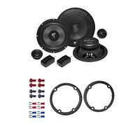 Hifonics VX 6.2E Lautsprecher mit Einbauset passend für Mercedes Viano 2006-2014 Türen vorne 400 Watt 165mm 2 Wege Kompo