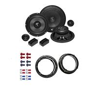 Hifonics VX 6.2E Lautsprecher mit Einbauset passend für VW Volkswagen Golf IV 1997-2003 Türen vorne/hinten 400 Watt 165mm 2 Wege Kompo