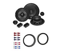 Hifonics VX 6.2E Lautsprecher mit Einbauset passend für VW Volkswagen Golf VI Cabrio 2011-2016 Türen hinten 400 Watt 165mm 2 Wege Kompo